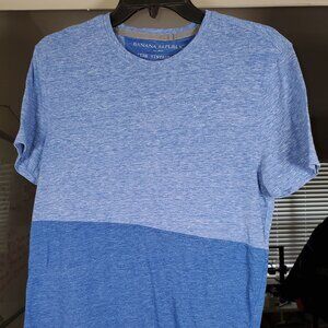 MENS BLUE BANANA REPUBLIC T-SHIRT SMALL